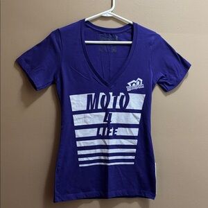 MotoOption Indigo Soul Blue Moto Life Tee